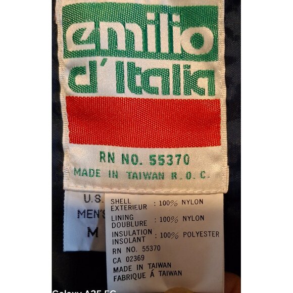 Emilio D'ltalia Mens Navy Blue Insulated Nylon Snow Bib Overalls With Zipper Clo - Picture 6 of 9